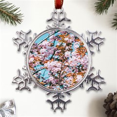 Nature Beautiful Rainbow Metal Large Snowflake Ornament by artworkshop