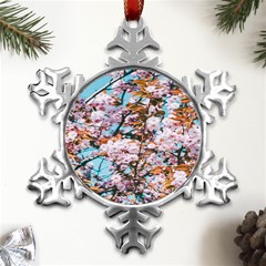 Nature Beautiful Rainbow Metal Small Snowflake Ornament