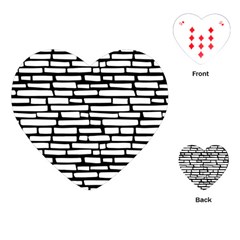 Cartoon Wall  Playing Cards Single Design (heart) by ConteMonfrey