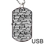 Cartoon Wall  Dog Tag USB Flash (One Side) Front