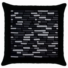 Black And Grey Wall Throw Pillow Case (black) by ConteMonfrey