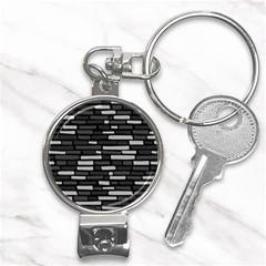 Black And Grey Wall Nail Clippers Key Chain by ConteMonfrey