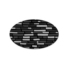 Black And Grey Wall Sticker Oval (10 Pack) by ConteMonfrey