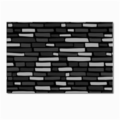 Black And Grey Wall Postcard 4 x 6  (pkg Of 10) by ConteMonfrey