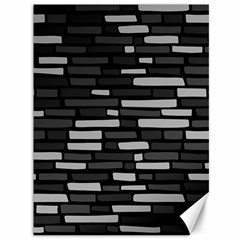 Black And Grey Wall Canvas 36  X 48  by ConteMonfrey