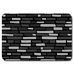 Black And Grey Wall Large Doormat by ConteMonfrey