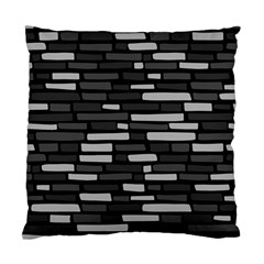 Black And Grey Wall Standard Cushion Case (one Side) by ConteMonfrey