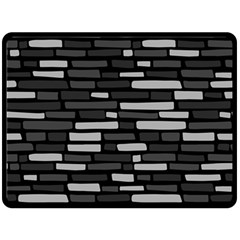 Black And Grey Wall Fleece Blanket (large) by ConteMonfrey