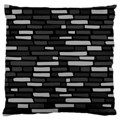 Black And Grey Wall Standard Premium Plush Fleece Cushion Case (two Sides) by ConteMonfrey