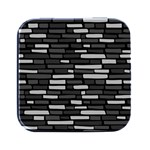 Black and grey Wall Square Metal Box (Black) Front