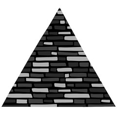 Black And Grey Wall Wooden Puzzle Triangle by ConteMonfrey