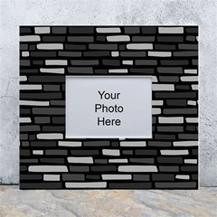 Black And Grey Wall White Wall Photo Frame 5  X 7  by ConteMonfrey