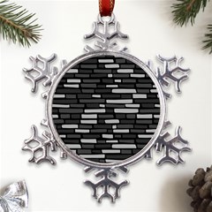 Black And Grey Wall Metal Large Snowflake Ornament