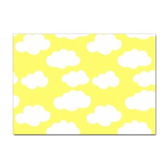 Cute Yellow White Clouds Sticker A4 (10 Pack) by ConteMonfrey