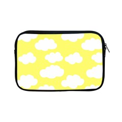 Cute Yellow White Clouds Apple Ipad Mini Zipper Cases by ConteMonfrey