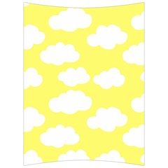 Cute Yellow White Clouds Back Support Cushion by ConteMonfrey