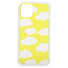 Cute Yellow White Clouds Iphone 12 Mini Tpu Uv Print Case	 by ConteMonfrey