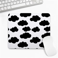 Black Clouds Large Mousepad by ConteMonfrey