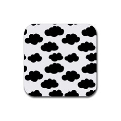 Black Clouds Rubber Coaster (square) by ConteMonfrey