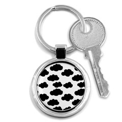 Black Clouds Key Chain (round) by ConteMonfrey