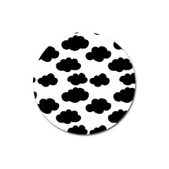 Black Clouds Magnet 3  (round) by ConteMonfrey