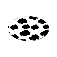 Black Clouds Sticker Oval (10 Pack) by ConteMonfrey