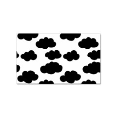 Black Clouds Sticker Rectangular (100 Pack) by ConteMonfrey