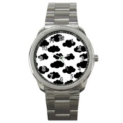 Black Clouds Sport Metal Watch by ConteMonfrey