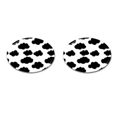 Black Clouds Cufflinks (oval) by ConteMonfrey