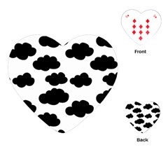 Black Clouds Playing Cards Single Design (heart) by ConteMonfrey