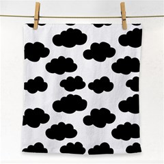 Black Clouds Face Towel by ConteMonfrey