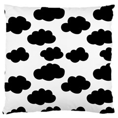 Black Clouds Large Cushion Case (one Side) by ConteMonfrey