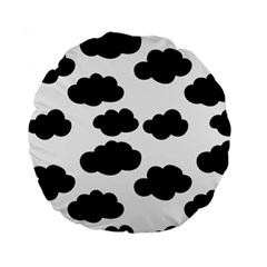 Black Clouds Standard 15  Premium Round Cushions by ConteMonfrey