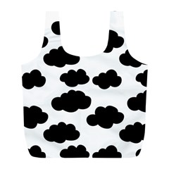 Black Clouds Full Print Recycle Bag (l) by ConteMonfrey