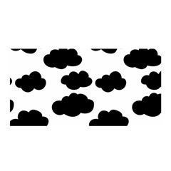 Black Clouds Satin Wrap 35  X 70  by ConteMonfrey