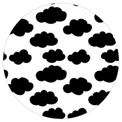 Black Clouds Round Trivet