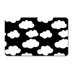 Bw Clouds Magnet (rectangular) by ConteMonfrey