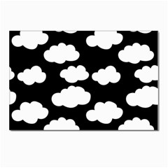 Bw Clouds Postcard 4 x 6  (pkg Of 10) by ConteMonfrey