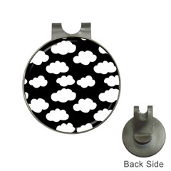 Bw Clouds Hat Clips With Golf Markers by ConteMonfrey