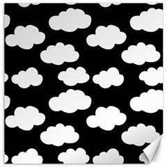 Bw Clouds Canvas 12  X 12  by ConteMonfrey