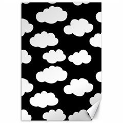 Bw Clouds Canvas 20  X 30  by ConteMonfrey