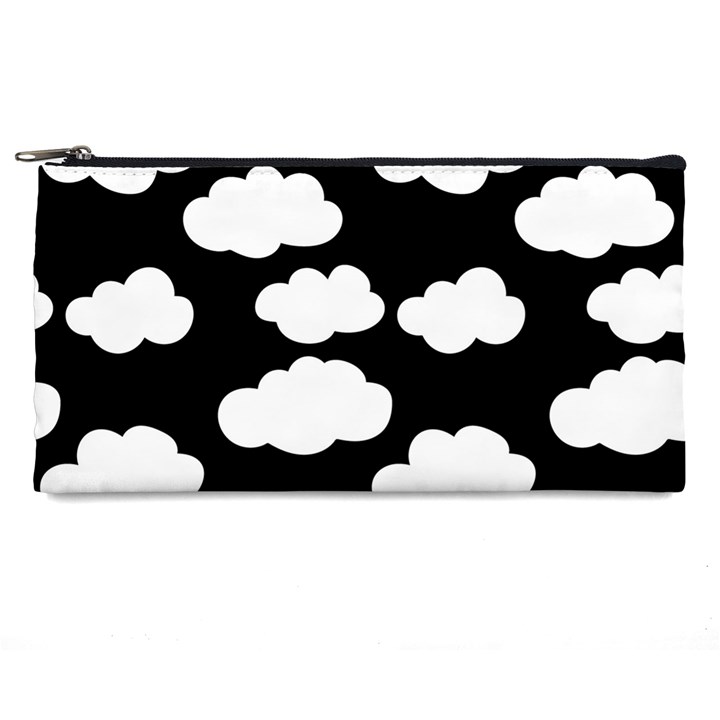 BW Clouds Pencil Case