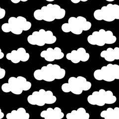 Bw Clouds Play Mat (rectangle) by ConteMonfrey