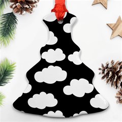 Bw Clouds Ornament (christmas Tree) 