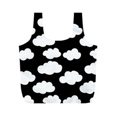 Bw Clouds Full Print Recycle Bag (m) by ConteMonfrey