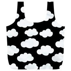 Bw Clouds Full Print Recycle Bag (xl) by ConteMonfrey