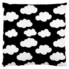 Bw Clouds Standard Premium Plush Fleece Cushion Case (two Sides) by ConteMonfrey