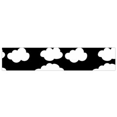 Bw Clouds Small Premium Plush Fleece Scarf by ConteMonfrey