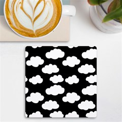 Bw Clouds Uv Print Square Tile Coaster  by ConteMonfrey