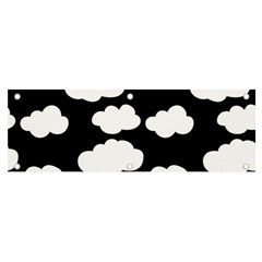 Bw Clouds Banner And Sign 6  X 2  by ConteMonfrey